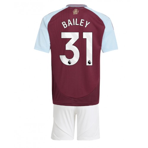 Dětský fotbalový dres Aston Villa Leon Bailey #31 2024-25 Domácí Krátký Rukáv (+ trenýrky)